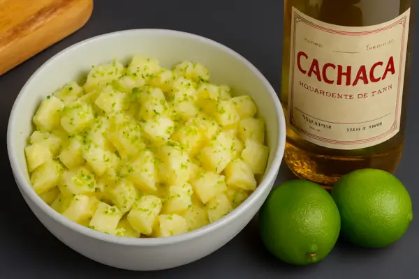 Salada de abacaxi com sal grosso, cachaça e raspas de limão: o toque tropical que surpreende
